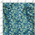 thumbnail image 2 of Soimoi Cotton Satin Spandex Blue Fabric By the Yard - 54 Inch Wide - Florals, Leaves Print Fabric - Elegant & Beautiful Patterns for Fashion and Home Decor Printed Fabric, 2 of 6