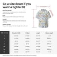 thumbnail image 5 of Picia Beautiful wild flower forest Pattern Men's Linen Shirts Short Sleeve Cuban Beach Shirts Casual Shirts Button Down Shirt for Men Beach Summer Wedding Shirt-Small, 5 of 5