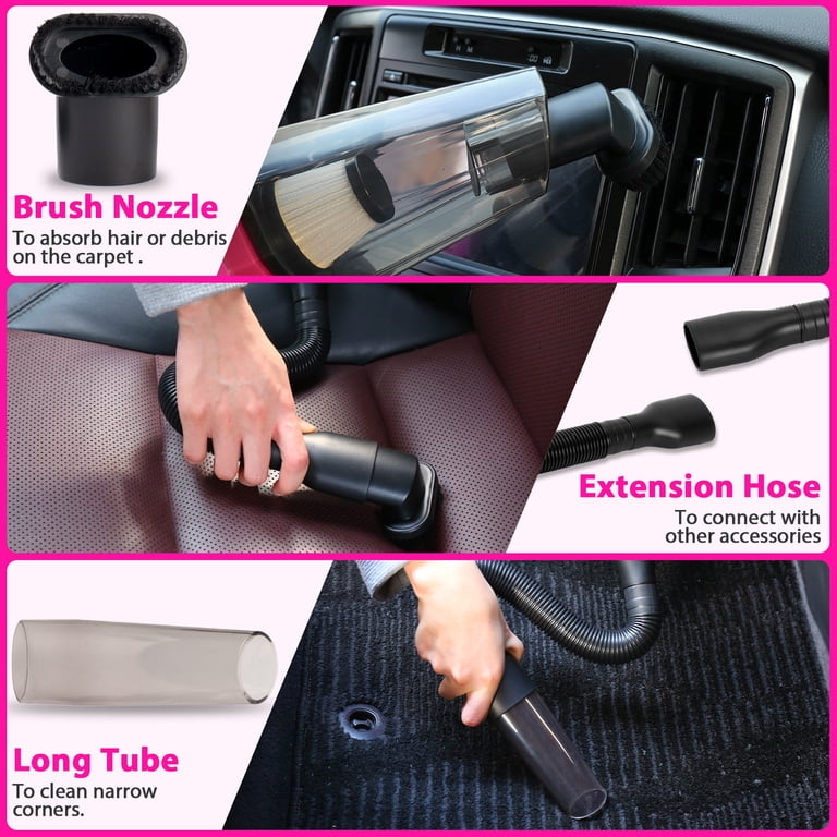 THINKWORK 20V Cordless Car Vacuum Detailing Kit, Pink photo 8