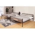 thumbnail image 2 of Queen Size metal bunk bed frame with hand-brushed finish for double queen beds, suitable for master bedroom., 2 of 5
