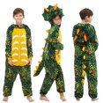 thumbnail image 3 of Conjuntos de pijamas Kigurumi de unicornio para niños, disfraz de dibujos animados de animales de Halloween, Jumpusits de dinosaurio de Navidad para 4-12 años, 3 of 4