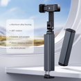 thumbnail image 2 of Airplane Travel Essentials Adjustable Phone Stand 360° Rotation Foldable Hook Pocket Size for Desk Tray Table Grey, 2 of 6