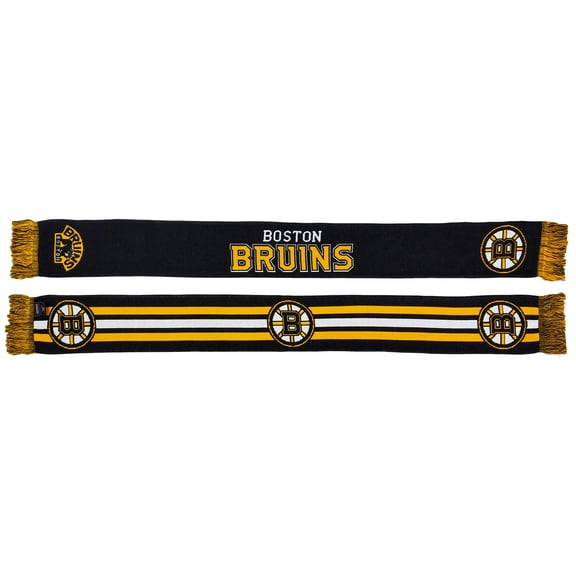 Black Boston Bruins Home Jersey Scarf