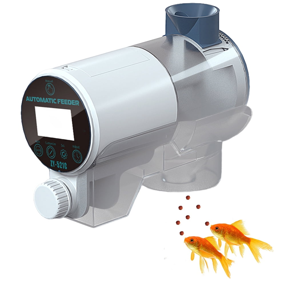 Cheers.US Automatic Fish Feeder for Aquarium Smart Control Auto Food Dispenser for Small Tank