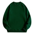 thumbnail image 4 of Men's Lined Crewneck Sweatshirt Raglan Sleeve Relaxed Fit Solid Color Pullover Top For Athletic Casual Streetwear Oversized Pullover Long Sleeve Crewneck Casual Tops, 4 of 4