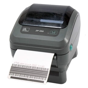 Restored Zebra ZP 450 ZP450-0201-0000A Direct Thermal Barcode Label Printer Network & USB, 203 dpi, Integrated Peeler, 4-Inch Print Width (Refurbished)