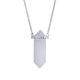 thumbnail image 3 of Collar para Mujer LuckyLy Cadena con Dije de Cuarzo y Piedras Naturales Modelo Orly blanco UNITALLA, 3 of 7