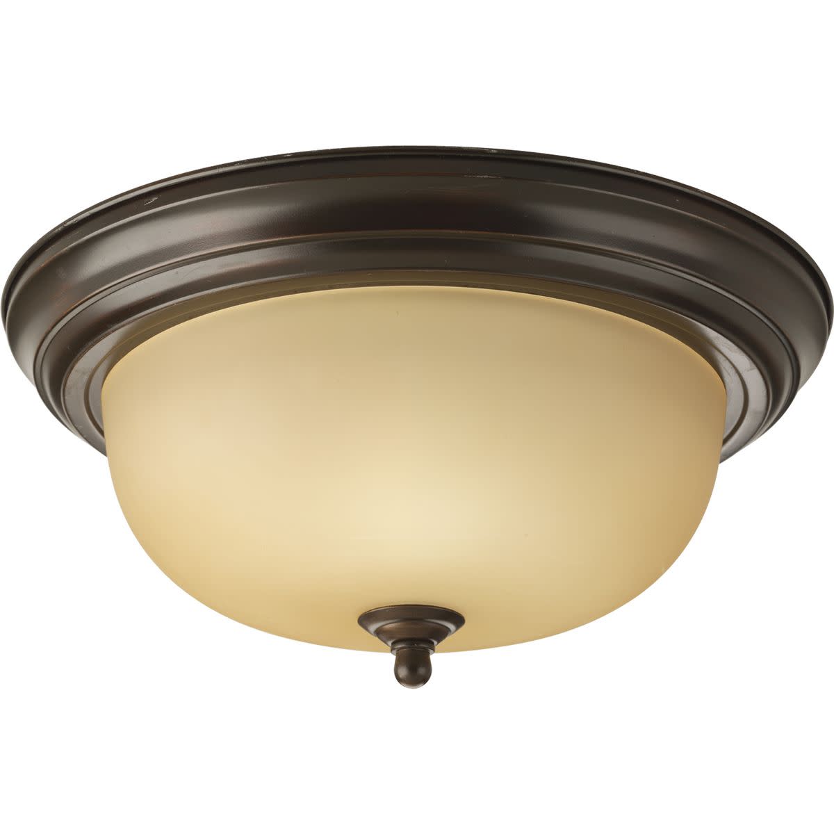 TwoLight Dome Glass 131/4" ClosetoCeiling
