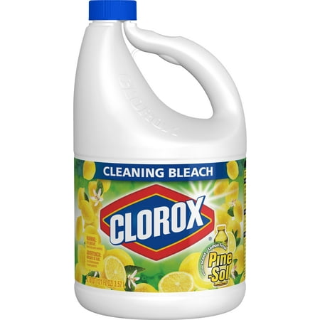 Clorox Cleaning Bleach, Lemon Fresh Pine-Sol Scent, 121 Ounce