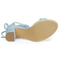 thumbnail image 6 of Unique Bargains Women's Tie Up Strappy Heels Chunky High Heels Sandal, 6 of 7