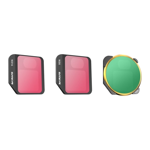 Sunnylife Cámara Filtro Lente impermeable Profesional Drone Lentes Aviones Suministros de avión Reemplazo de fotografía para DJI MAVIC 3 MEDICIDOS 3 Piezas / Conjunto kenally EL006043-11B