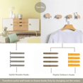 thumbnail image 2 of Set of 4 Wooden Wall Hooks for Children's Room in Animal Shape - Ideal f, 2 of 5