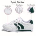 thumbnail image 3 of BERANMEY Women's Comfortable Fashion Sneakers Retro Walking Shoes Lace Up Running Shoes for Women Tennis Sneakers for All-Day Wear, 3 of 6