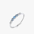 thumbnail image 2 of Sterling Silver Micro Inlaid Zircon Ring For Women Size 5 6 7 8 9 Elegant Sparkle Day To Night Jewelry Gift Idea, 2 of 9