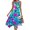 Blue, variant on XDDLITP Blue Dresses for Women Handkerchief Hem Midi Round Neck Dresses Sleeveless A-Line Sundress Summer Vacation Beach Floral Graphic Dress with Pockets,Blue L