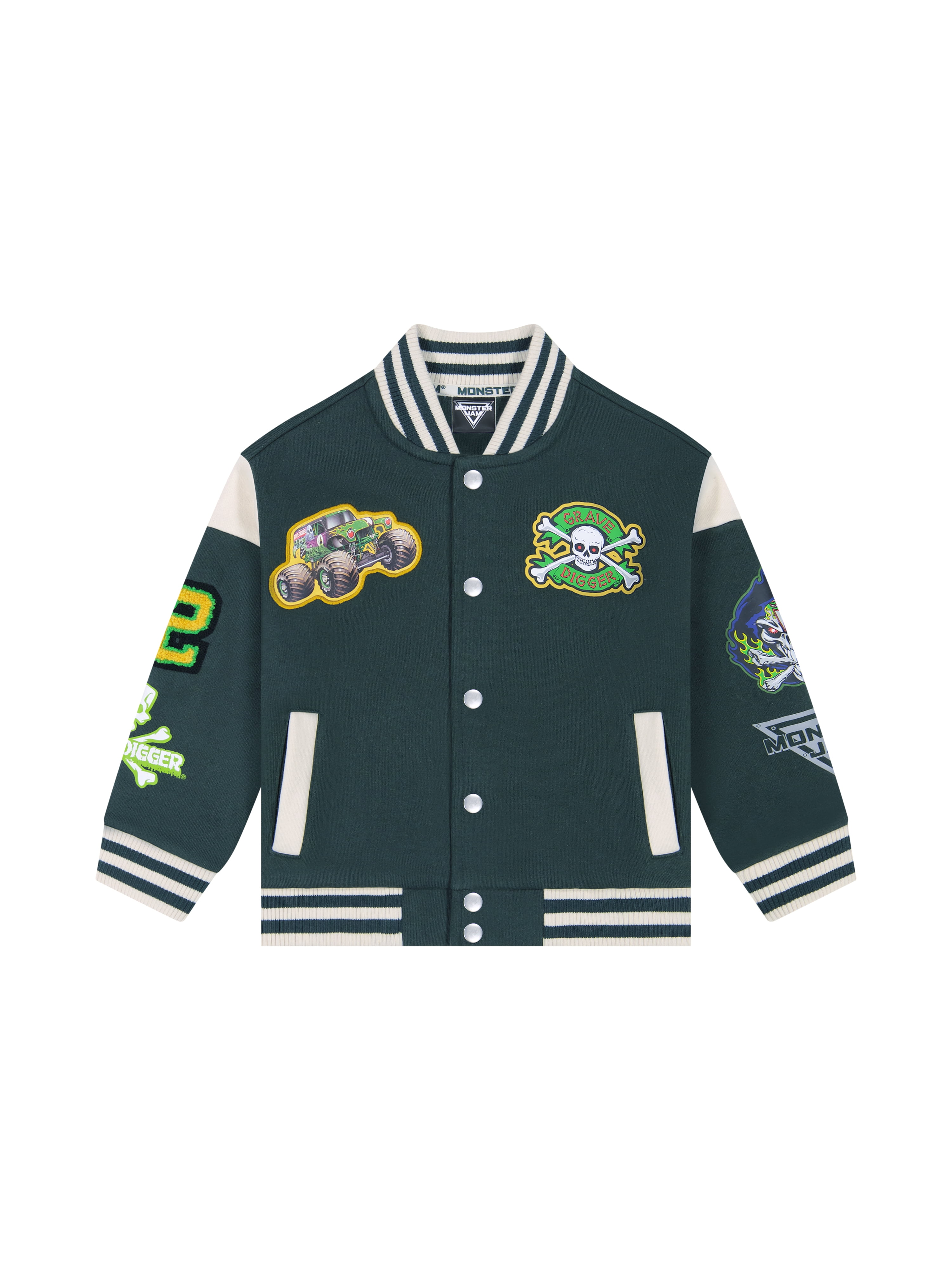 Monster Jam Toddler Boy Bomber Jacket, Sizes 12M-5T