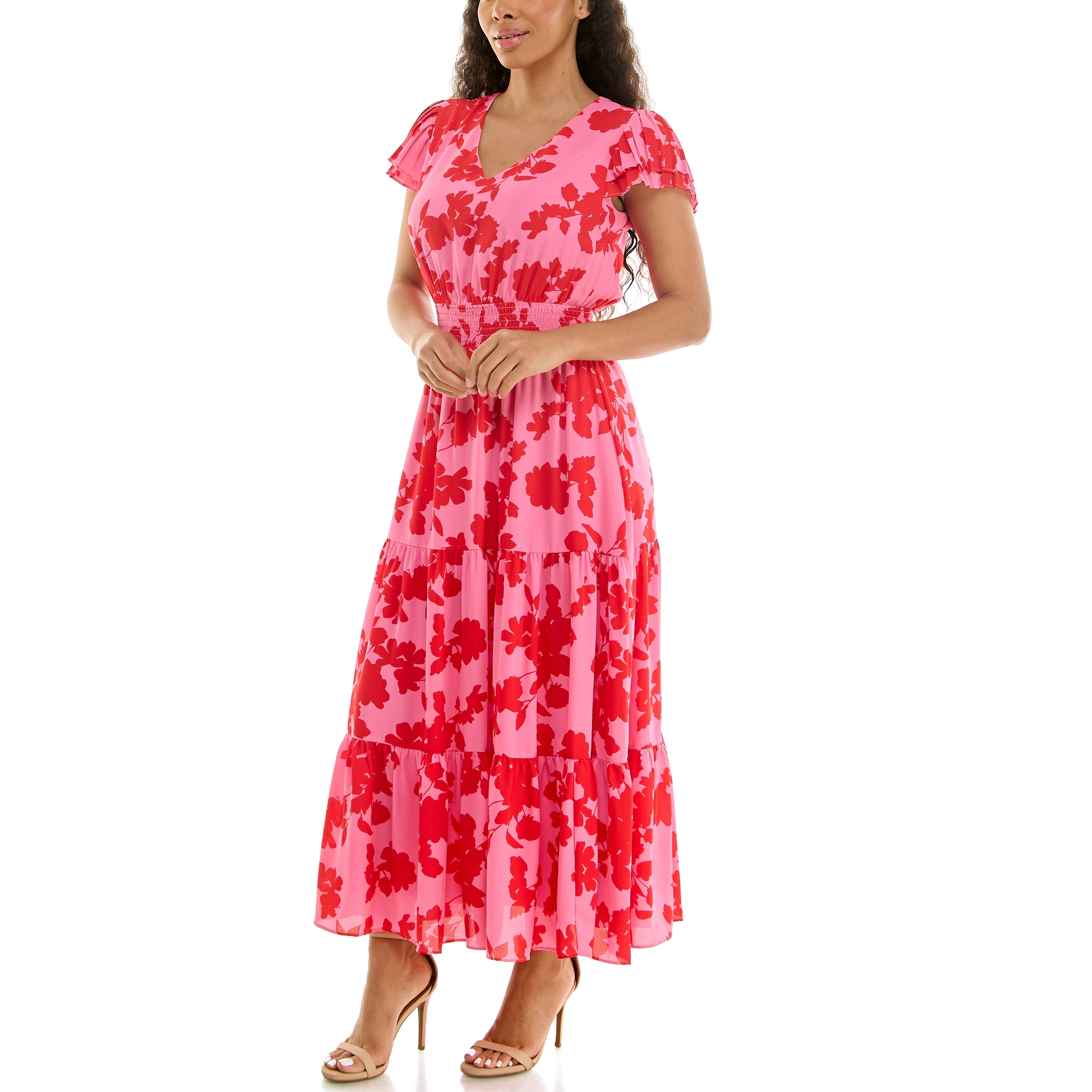 Nanette Lepore Women's Flutter Sleeve Midi Dress, Sizes XS-XXXL