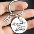 Hadred Big Deals Keychains Rings Remember I Am With You Always Stainless Steel Keychain Ideal