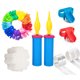 thumbnail image 1 of Juego de globos, pegamento de puntos adhesivo de doble cara, cadena para globos, anudador de globos, bomba con Clip para globos, 1 of 5