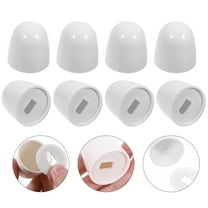 BESTOYARD Push-On Bolt Caps White 8Pcs 1.5In Toilet Bowl Bolt Covers Decorative