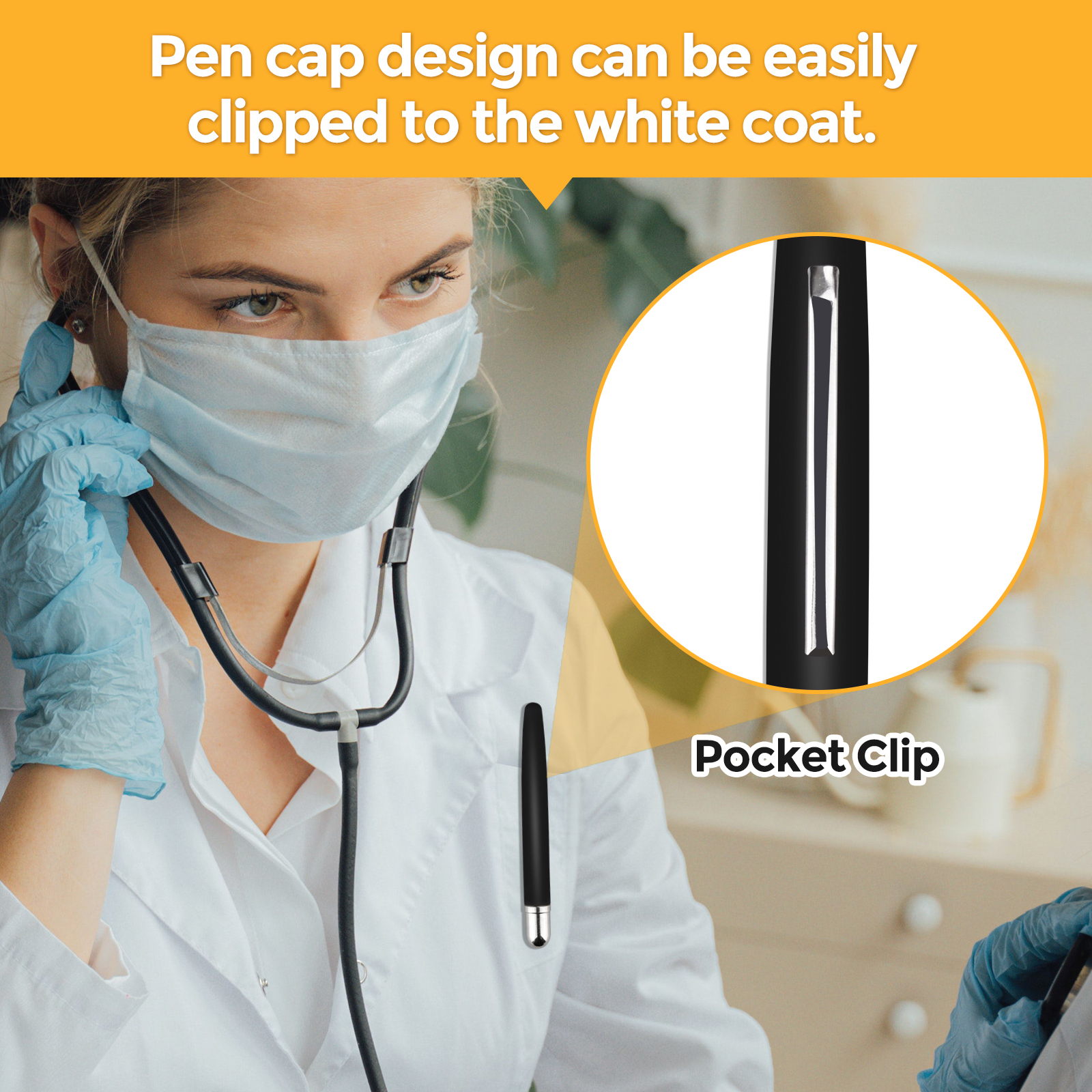 Eztrain EKG Caliper Pen, ECG Calipers for Nurses, Black EKG Caliper Cardiology, Electrocardiogram Measuring Tool