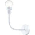 thumbnail image 6 of Revtronic T2300784 Hardwire Wall Sconce, Matte White, Wall Mounted Reading Lamps with Adjustable Gooseneck, Light Fixture for Living Room, Bedroom, Bedside, Hallway, E26 Base Socket, Bulb Not Included, 6 of 7