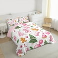 thumbnail image 3 of jejeloiu Cartoon Gingerbread Man Queen Comforter Set,Chic Christmas Tree Bedding Sets,Xmas Theme Dessert Candy Cane Bedding Comforter Set For Girl Kids,Breathable Home Decor Reversible,3 Pieces, 3 of 8