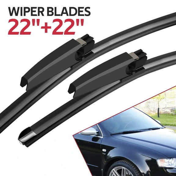 MODIGT Windshield Wiper Blades 22" 22" for Audi A6 2001-2005, A6 Quattro 2001-2005, Audi S6 2002-2005