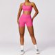 thumbnail image 1 of Conjunto de ropa deportiva sexy con hombros descubiertos para mujer, conjuntos de yoga para fitness, leggings de cintura alta, sujetador deportivo acolchado, conjunto de chándal, 1 of 2