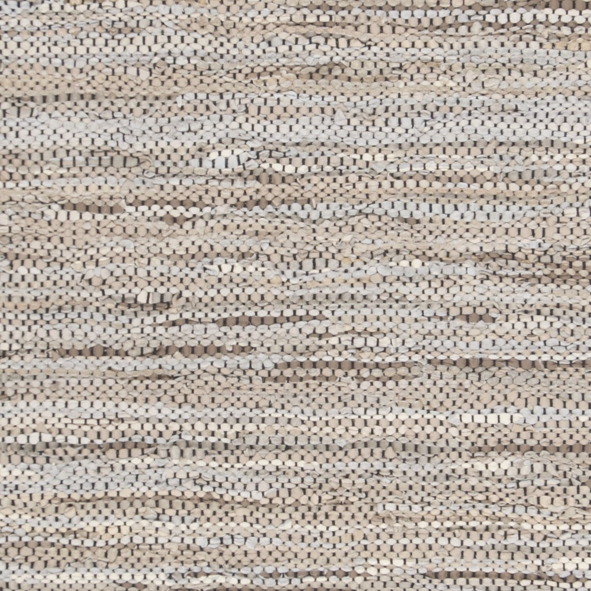 SAFAVIEH Vintage Leather Jantar Striped Braided Area Rug, Beige/Multi, 8' x 10'
