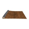 thumbnail image 2 of Ahgly Company Indoor Square Abstract Orange Modern Area Rugs, 5' Square, 2 of 4