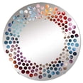 thumbnail image 2 of Designart "Peaceful Shell Shoreline" Seashell Polka Dot Round Wall Mirror - Animals Oval Printed Decorative Mirror - Multiple Color Options, 2 of 5