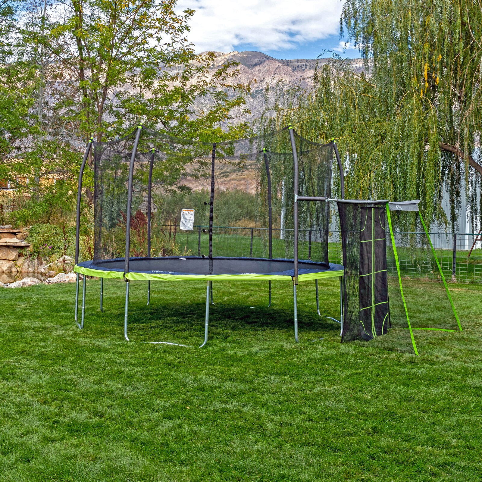 Activplay 15' Oval Trampoline with Safety Enclosure, ASTM Certified ...