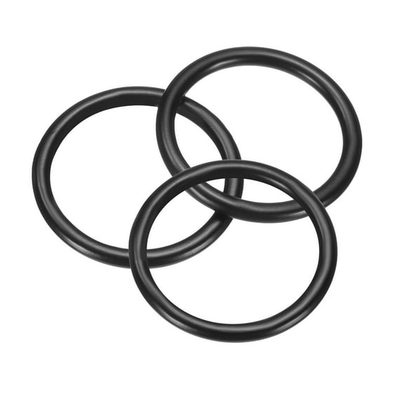 3 Pack M3x25x31mm Metal Rings, 304 Stainless Steel Welded Seamless O-Ring, Black