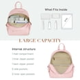 thumbnail image 2 of Mochila ECOSUSI Mini Leather para mujer Rosa, 2 of 6