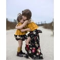 thumbnail image 4 of Ensemble de Tenues pour Tout-Petits Bébé Fille Sœurs, Hauts à Bretelles, Shorts/robe à Fleurs, 4 of 5