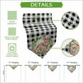 thumbnail image 5 of Bunny Easter Table Runner Linen Burlap Table Runner 72 Inches Long Eggs Spring Floral Black White Plaid Farmhouse Dresser Scarves for Kitchen Island Coffee Dining Party Wedding Holiday Decor 14"x72", 5 of 8