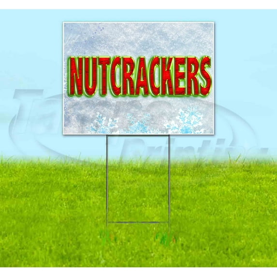 Nutcrackers (18" x 24") Yard Sign, Includes Metal Step Stake