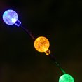 thumbnail image 2 of Labymos 16LEDs Solar Lights Round Ball Shaped Garden Stake Light Multicolor Pathway Walkway Lawn Patio, 2 of 7