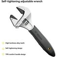 thumbnail image 4 of 12 Inches Ratchet Adjustable Wrench Self-Tightening Adjustable Wrench Multi-Function Large Opening Bathroom Wrench, 4 of 6