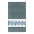 thumbnail image 2 of Authentic Hotel and Spa Turkish Cotton Diamonds Embroidered Teal Blue Bath Towel, 2 of 3