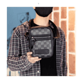 thumbnail image 3 of "Bolsos Para Hombre Bandolera Crossbody Bolsas Moda Cuero cruadros "LAB.G, 3 of 5