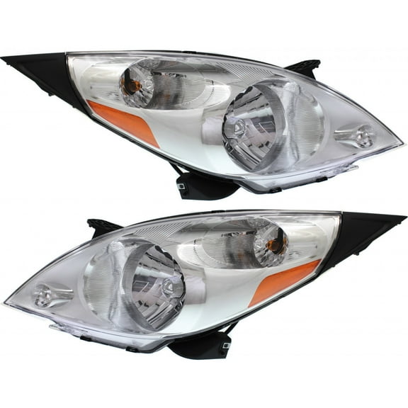For 2013 2014 2015 Chevy Spark Headlight Driver and Passenger Side DOT Certified Bulbs Included GM2502368 GM2503368  Replaces 95281468 95281469