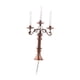 thumbnail image 5 of Lámpara de candelabros modelo a escala 1:87 para casa de muñecas, candelabros para mesa de arena. Bronce, 5 of 9