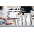 150 Pack Mylar Bags for Food Storage with Oxygen Absorbers & Labels