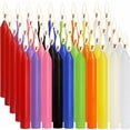 thumbnail image 1 of Velas de 100 colores, velas de hechizo surtidas, velas pequeñas antigoteo para campanillas, reuniones mágicas, velas, vigilias, rituales, decoraciones de fiesta (10 colores), 4 pulgadas de alto JAMW Sencillez, 1 of 5