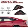 thumbnail image 4 of Zyutaosan Side Air Vent Window Louver Cover Glossy Black Red Abs Cover For Honda Civic 2016-2021 10Th Sedan, 4 of 5