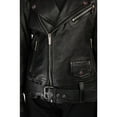 thumbnail image 5 of Genuine Lambskin Black Leather Biker Jacket For Women, Leather Moto Jacket Women (Regular Fit, Small Size), 5 of 10