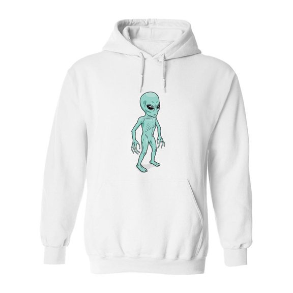 Cool Little Alien Hoodie Men -Image by Shutterstock, Male x-Large