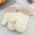 thumbnail image 2 of Guardoinrt Kitchen Oven Gloves with Hanging Rope Silicone Insulation Mitts BBQ Stain-proof for Household Bar Cooking Bakeware 1Set, 2 of 6
